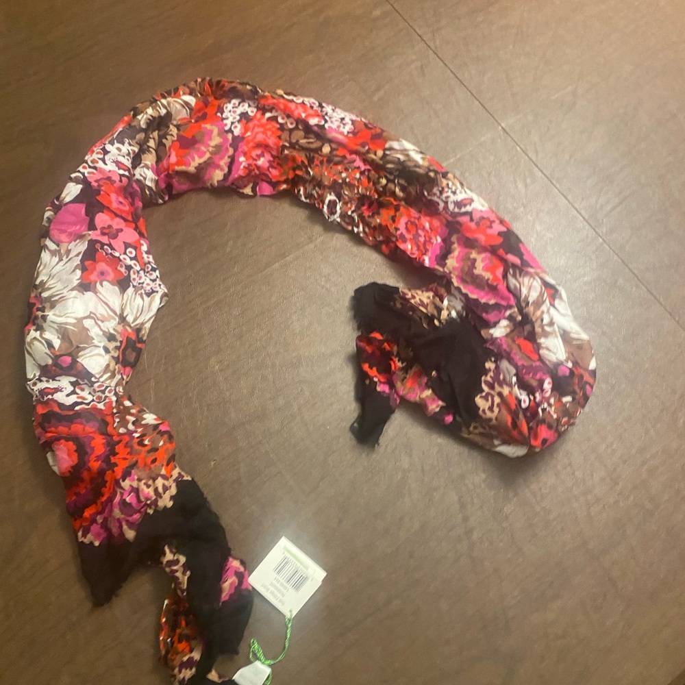 Vera Bradley Pink and Red Floral Scarf